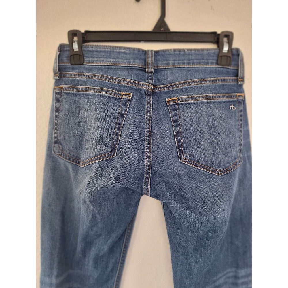 Rag & Bone Dre Low-Rise Slim Boyfriend Jeans Bellview Wash Blue Size 23 #9 - Picture 4 of 7